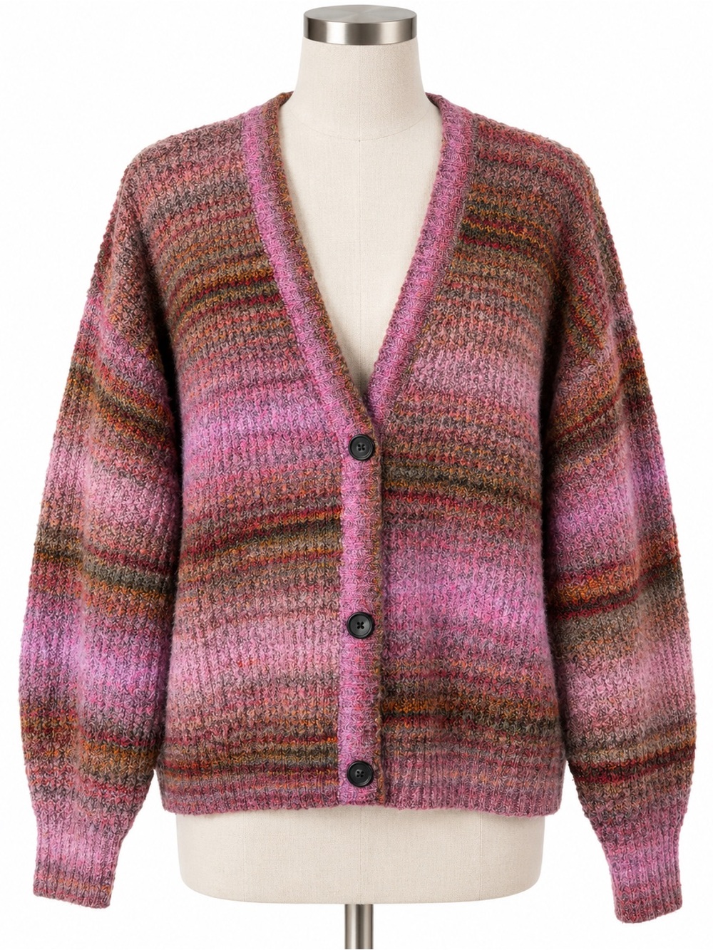 Christian Siriano NY Space Dye Knit Cardigan Sweater M Pristine Cond.